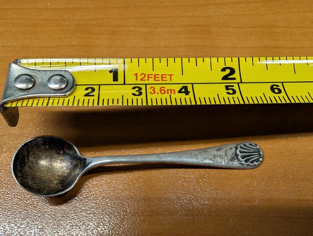 1896 Birmingham English Silver Spoon w Hallmark