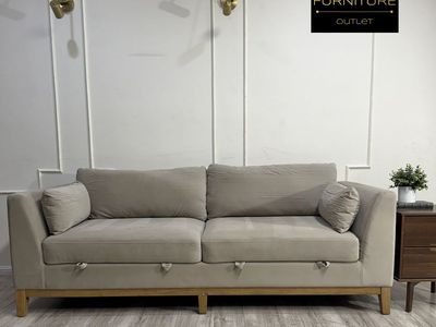 MOKENA VELVET SOFA WITH STORAGE WE OFFER DELIVERY