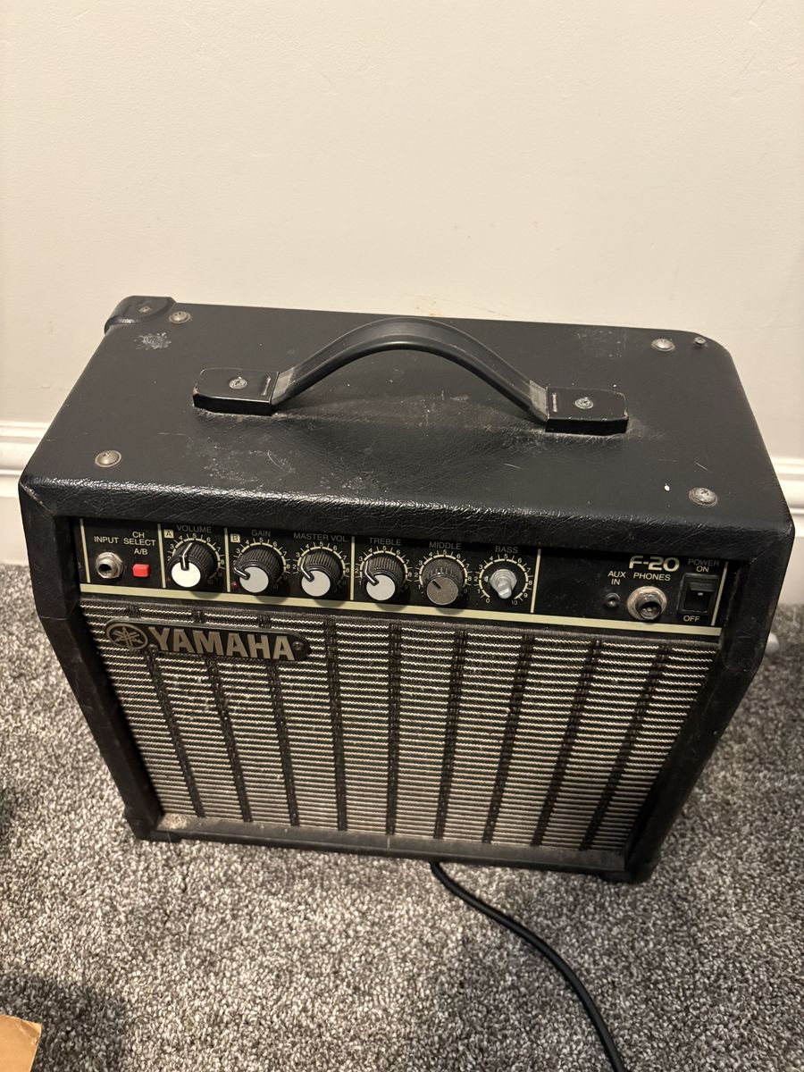 Bronze B.C guitar and Yamaha Amp