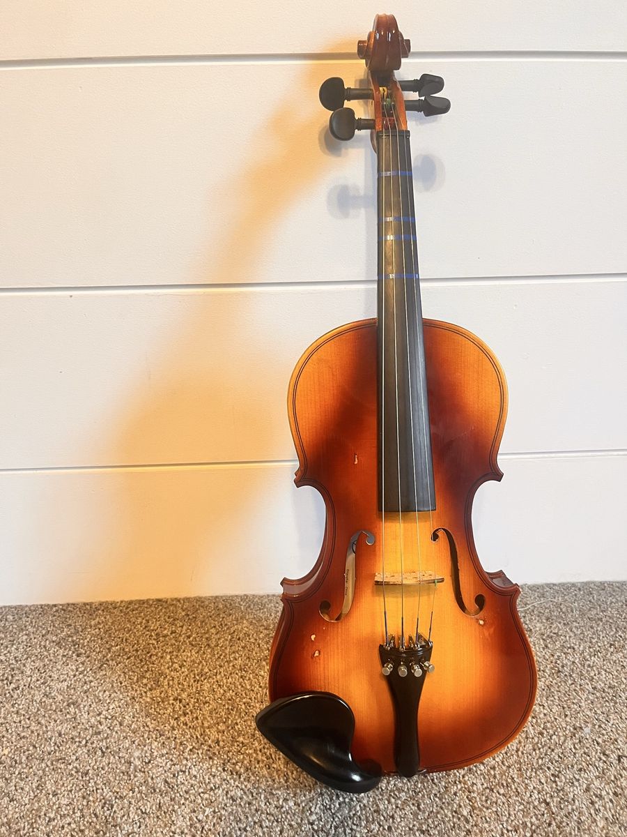 Acoustic Violin with Hard Case and Bow - 