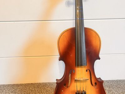 Acoustic Violin with Hard Case and Bow -