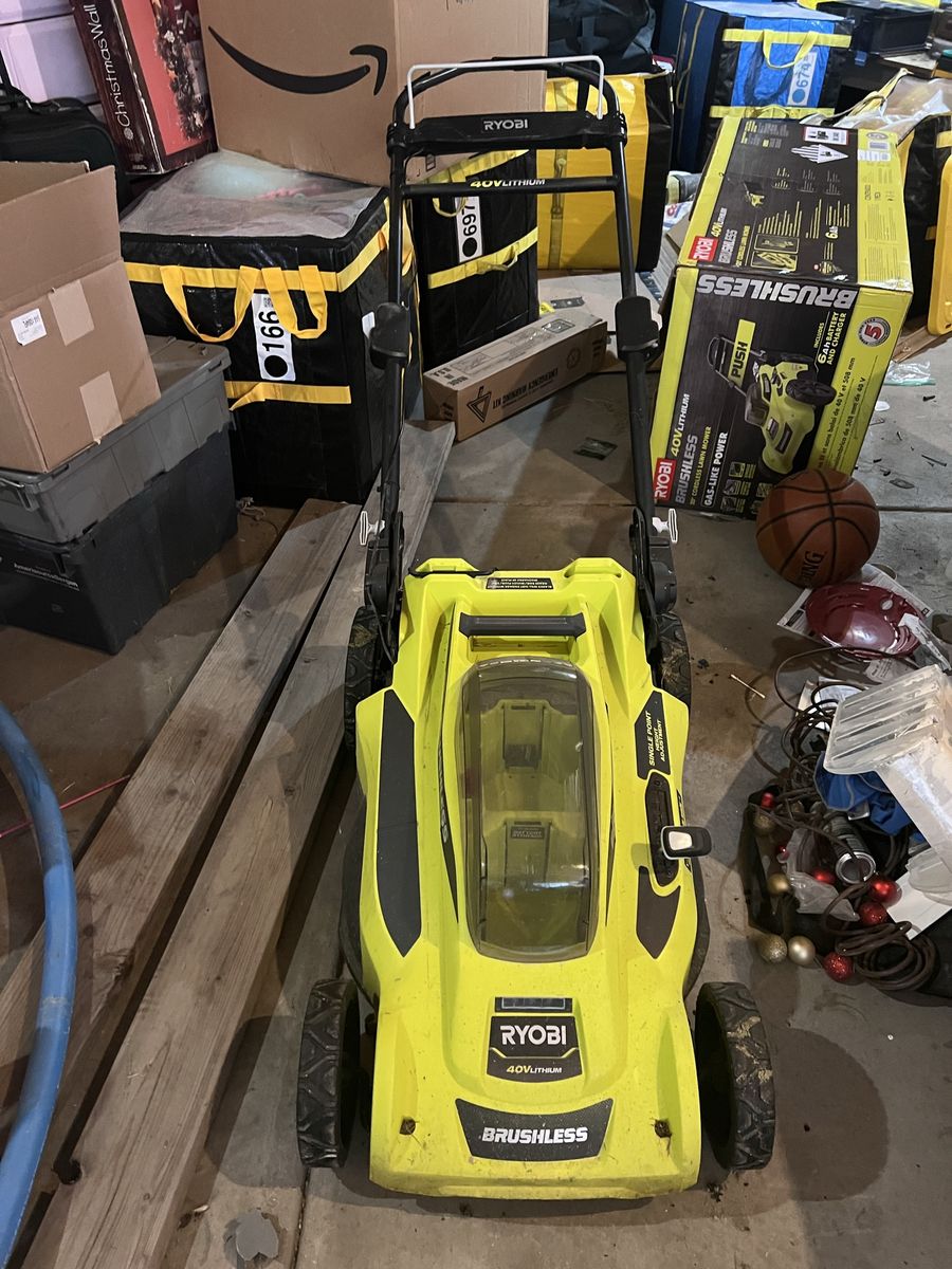 Ryobi 40V HP Brushless 20" Cordless Battery Self-Propelled Lawn Mower with Single Point Height Adjustment