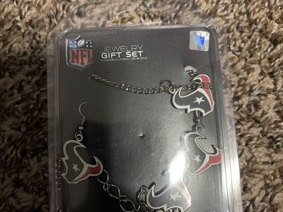 NFL Houston Texans Jewelry Gift Set - Earrings & Bracelet - New with Tags