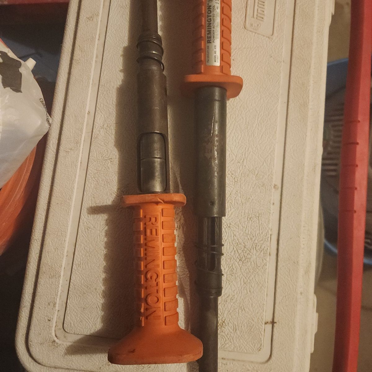 concrete nail gun and shot and nails 10 dollars ea