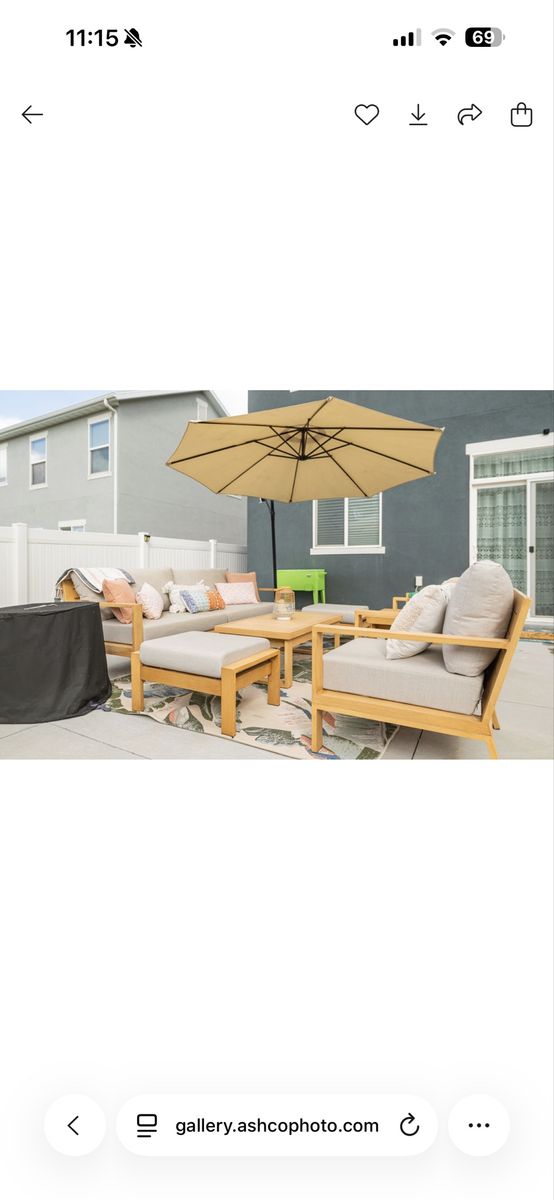 RST Brands Kooper 8-Piece Outdoor Patio Sofa & Club Chair Set - Cast Coral, Wood Frame
