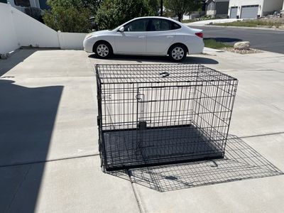 Large Metal Wire Dog Crate