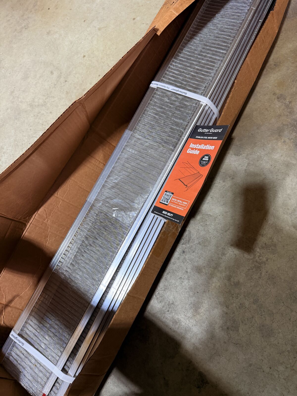 4 ft. L x 5 in. W Stainless Steel Micro-Mesh Gutter Guard (80 ft. Kit)