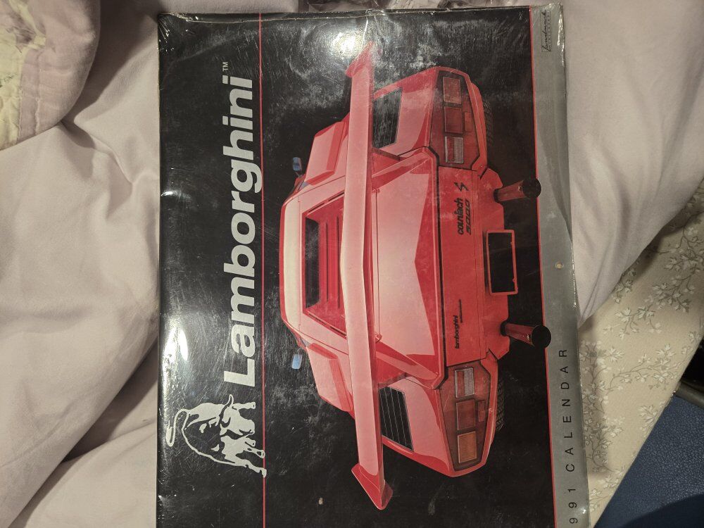Vintage 1991 Lamborghini Calendar