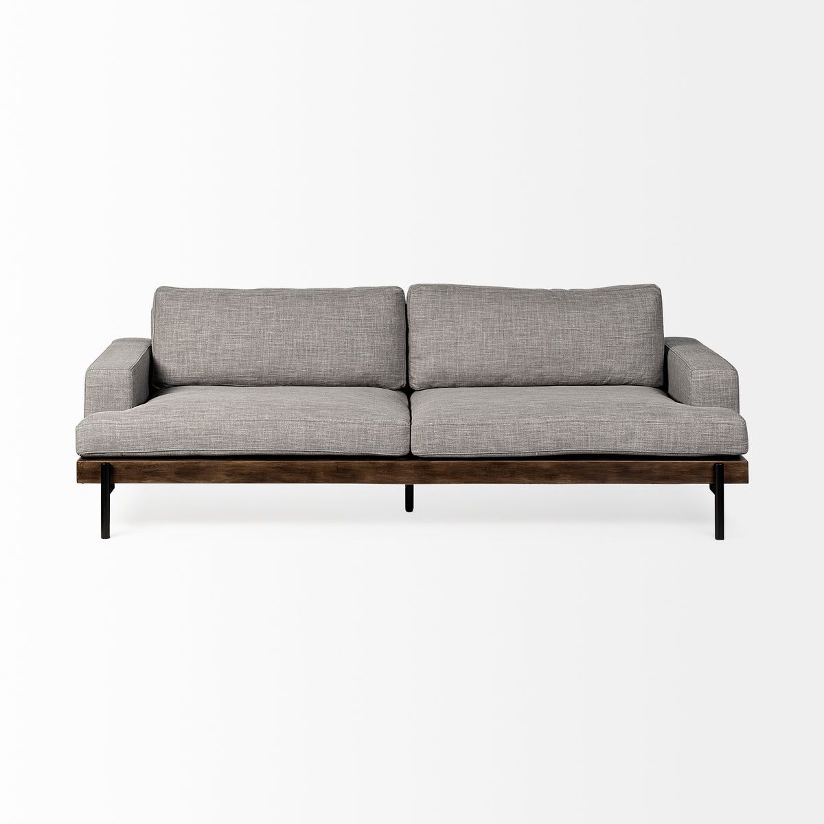 Mercana Colburne II 95" Gray Upholstered Three Seater Sofa, New in Box