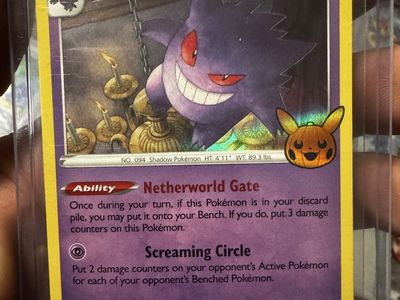 Gengar 066/196 Holo Trick or Trade Pokémon Card Protective Case