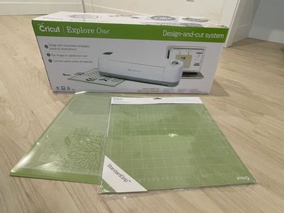 Cricut Explore One Electronic Die Cutting Machine With Bluetooth Adapter & Mats