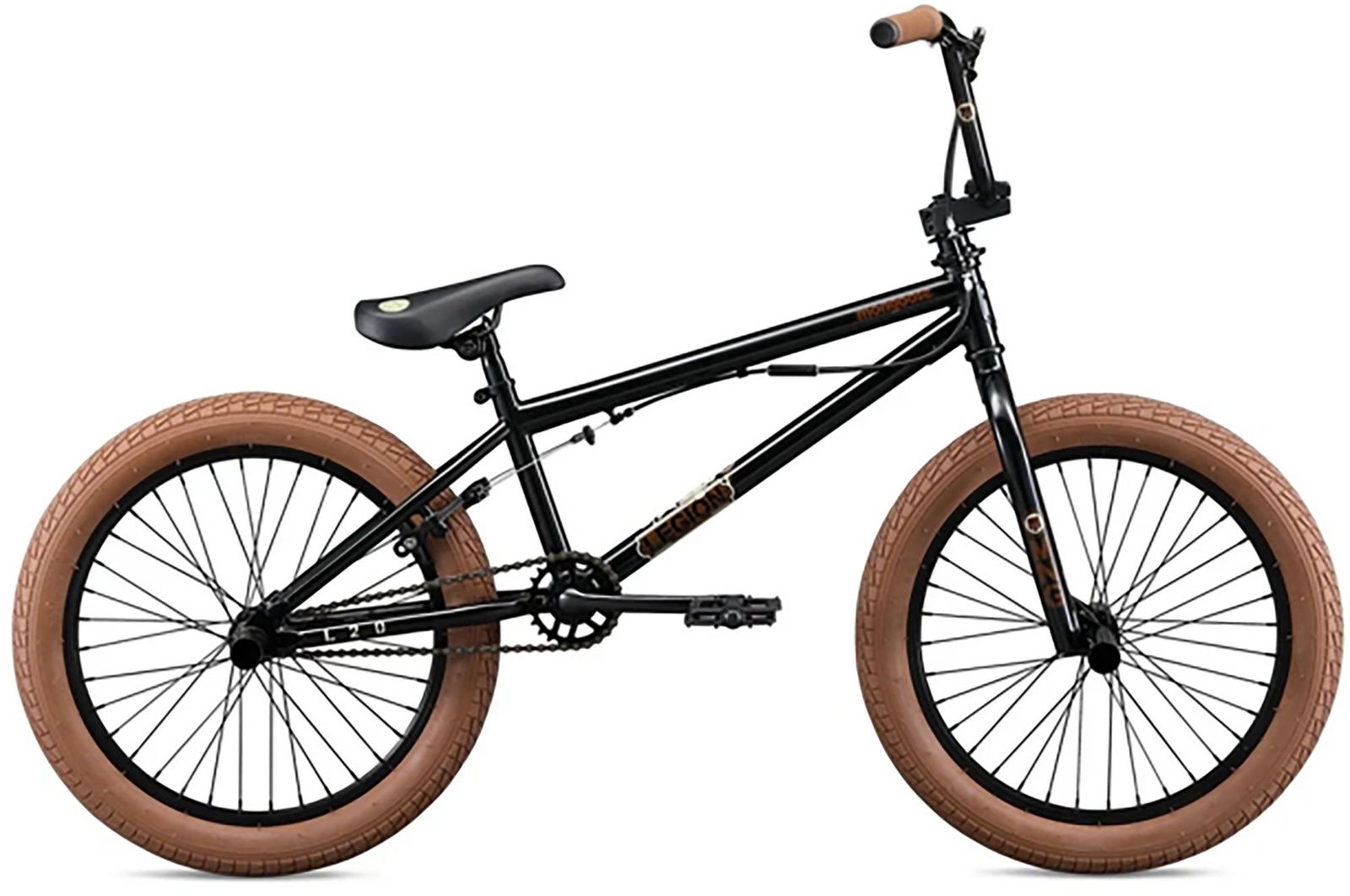 Mongoose Youth Legion L20 BMX Bike (Black and Brown
