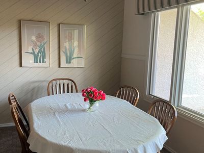 Dining table and chairs
