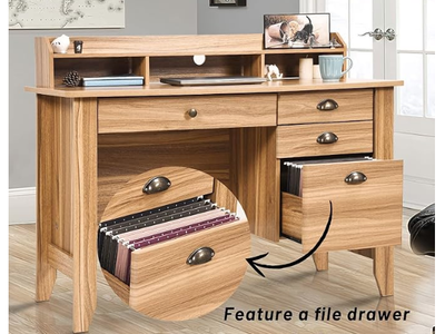Computer Desk with Drawers and Hutch (unboxed, unassembled)