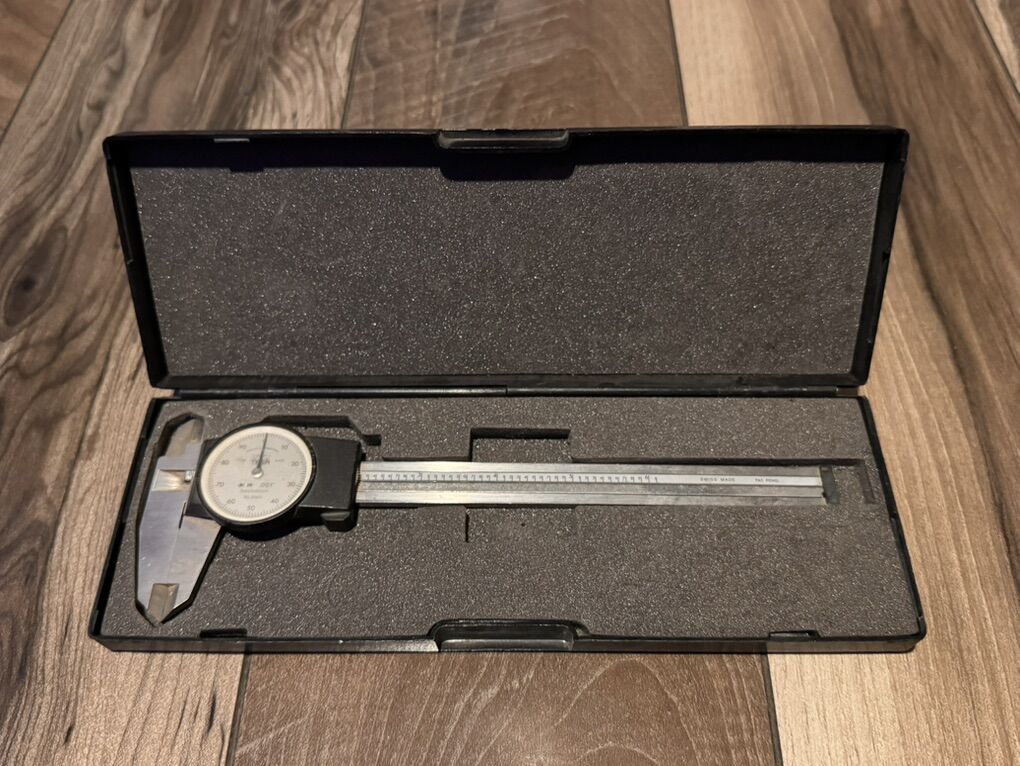 TESA 6 inch Dial Caliper with Case