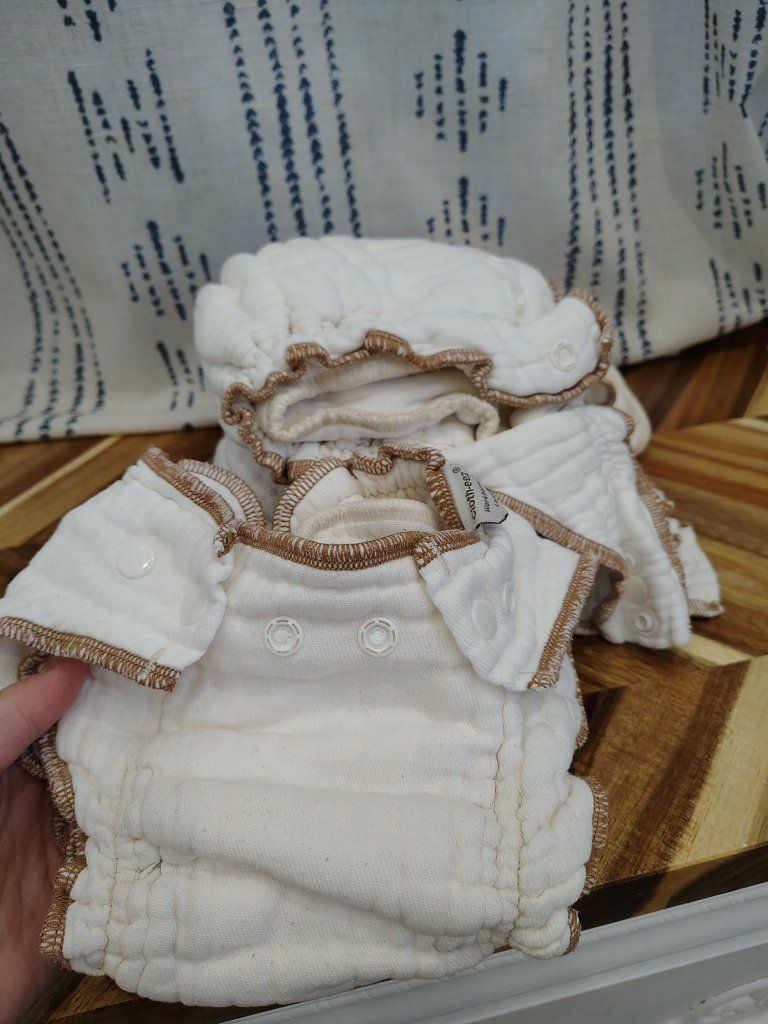 4 Large CLOTH-EEZ Workhorse Fitted Diapers - Snap Closure, gently used
