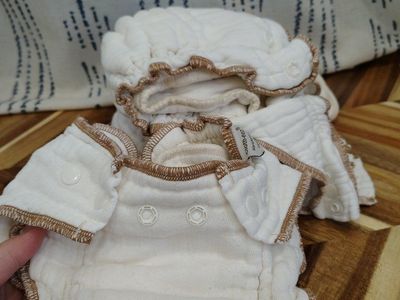 4 Large CLOTH-EEZ Workhorse Fitted Diapers - Snap Closure, gently used