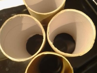 Empty cardboard tubes from toilet paper rolls, crackers, cookies, butter, etc. can be reused, repurposed for creative craft