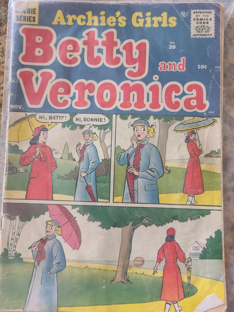 Archie's Girls Betty and Veronica #39 Vintage Comic Book