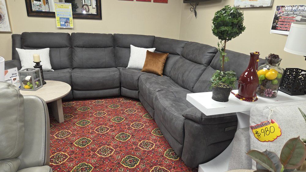 🩶5-Piece Power Reclining Sectional