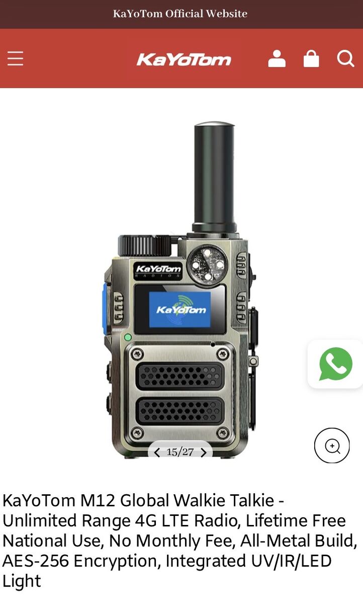 Walkie talkie unlimited range