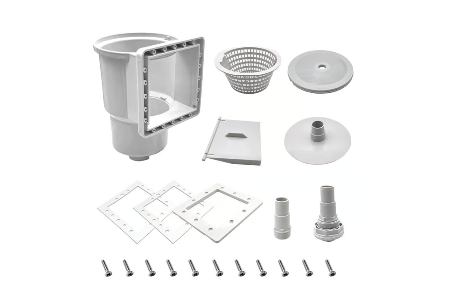 Above Ground Pool Skimmer Kit 6" Thru-Wall SP1091LX Replacement w/ Accessories
