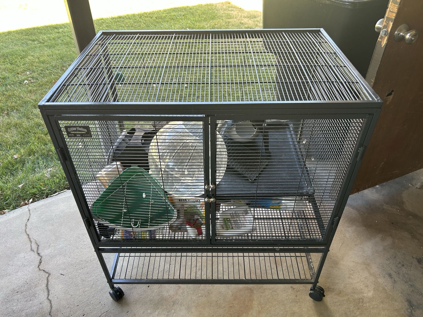 Critter Nation Double-Story Small Animal Cage with Stand - Used, Good Condition
