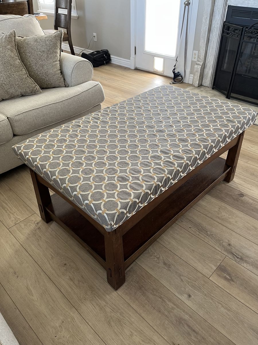 Large padded Ottoman