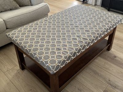Large padded Ottoman