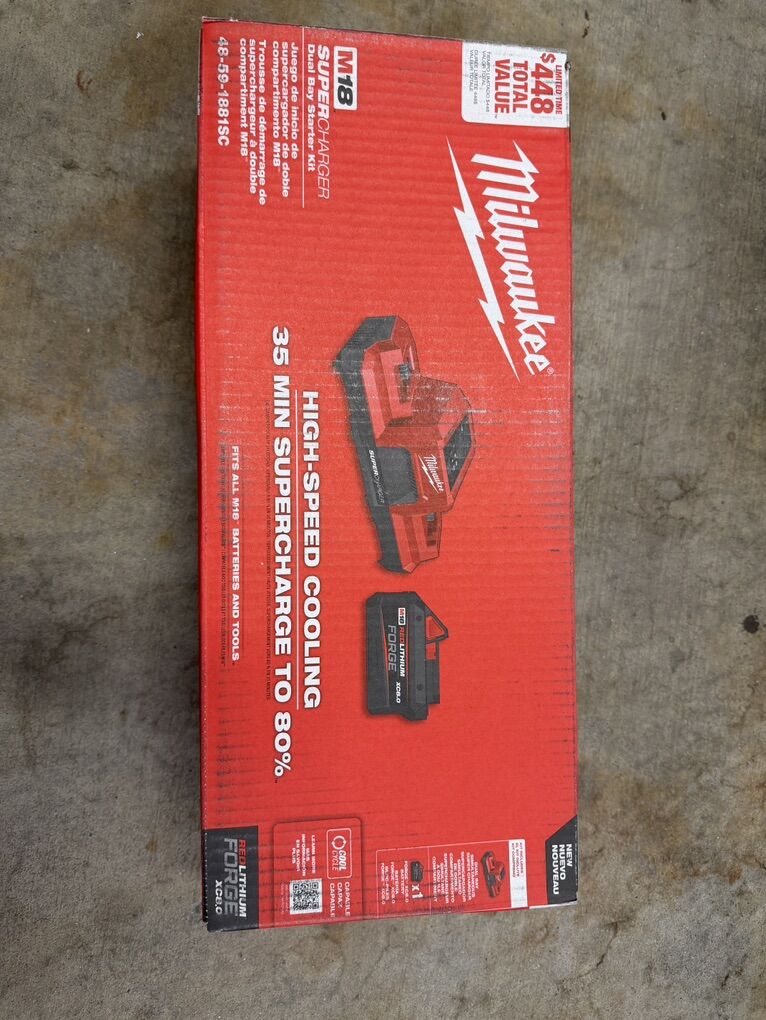 Milwaukee Dual Charger And Battery