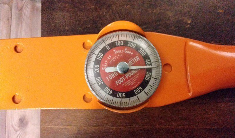 Vintage Snap-On 602A Torqueometer- 600 lbs ,