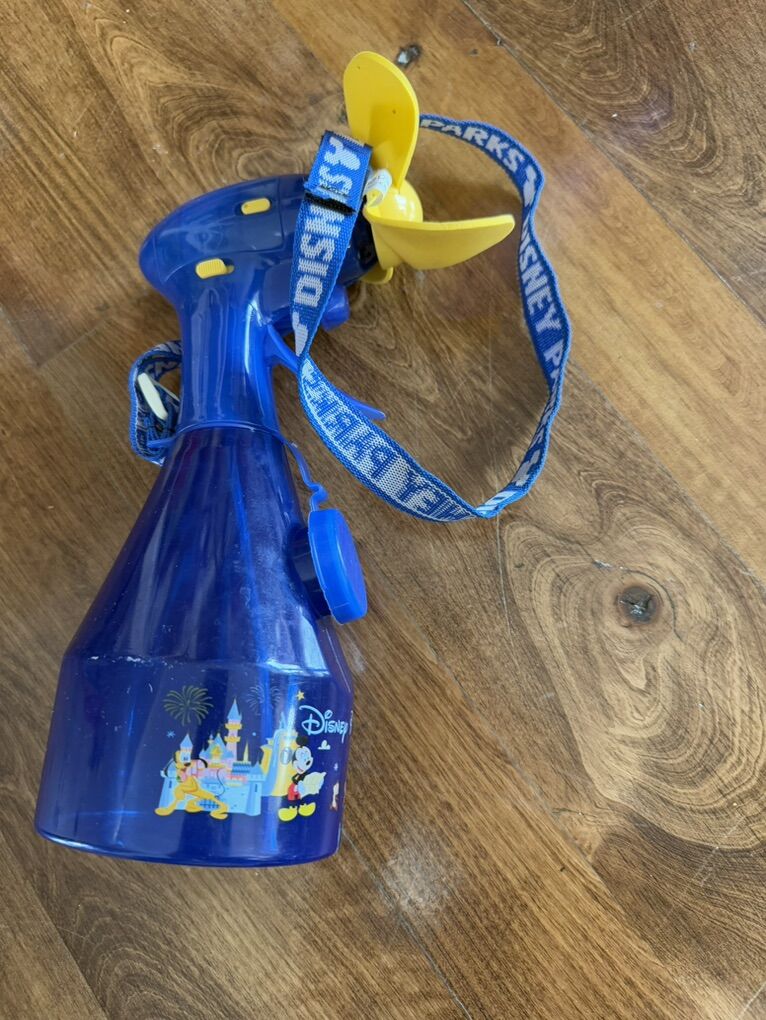 Disney Parks Water Fan Battery Operated