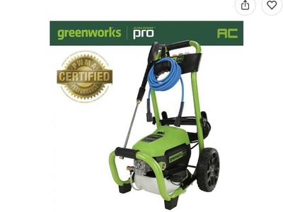 Greenworks Pro 5110302 Electric Pressure Washer - 2300 PSI, 1.2 GPM, Green Unused.