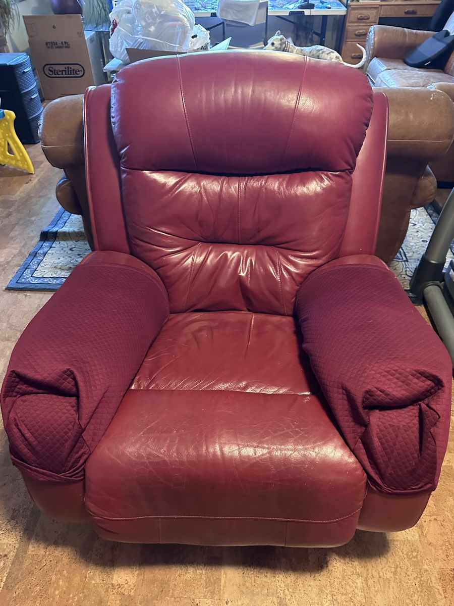 Leather recliner