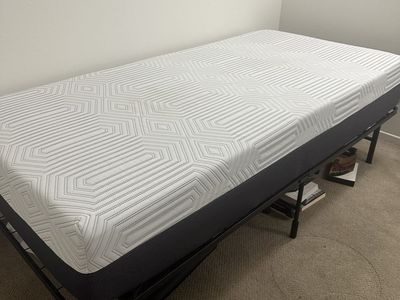 Twin XL Mattress and Foldable Frame Bundle