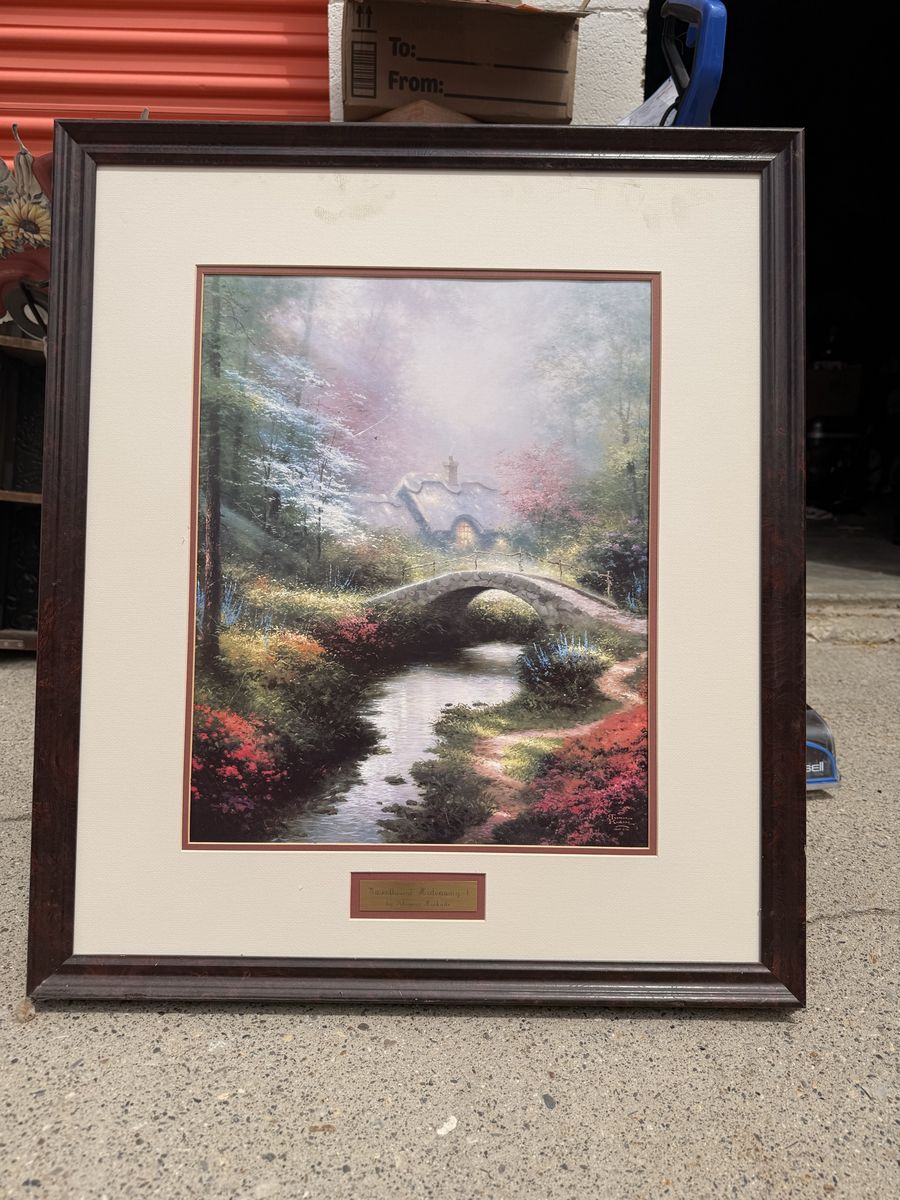 Thomas Kinkade Brookside Hideaway Sweetheart Hideaway Offset Lithograph /3850