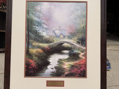 Thomas Kinkade Brookside Hideaway Sweetheart Hideaway Offset Lithograph /3850