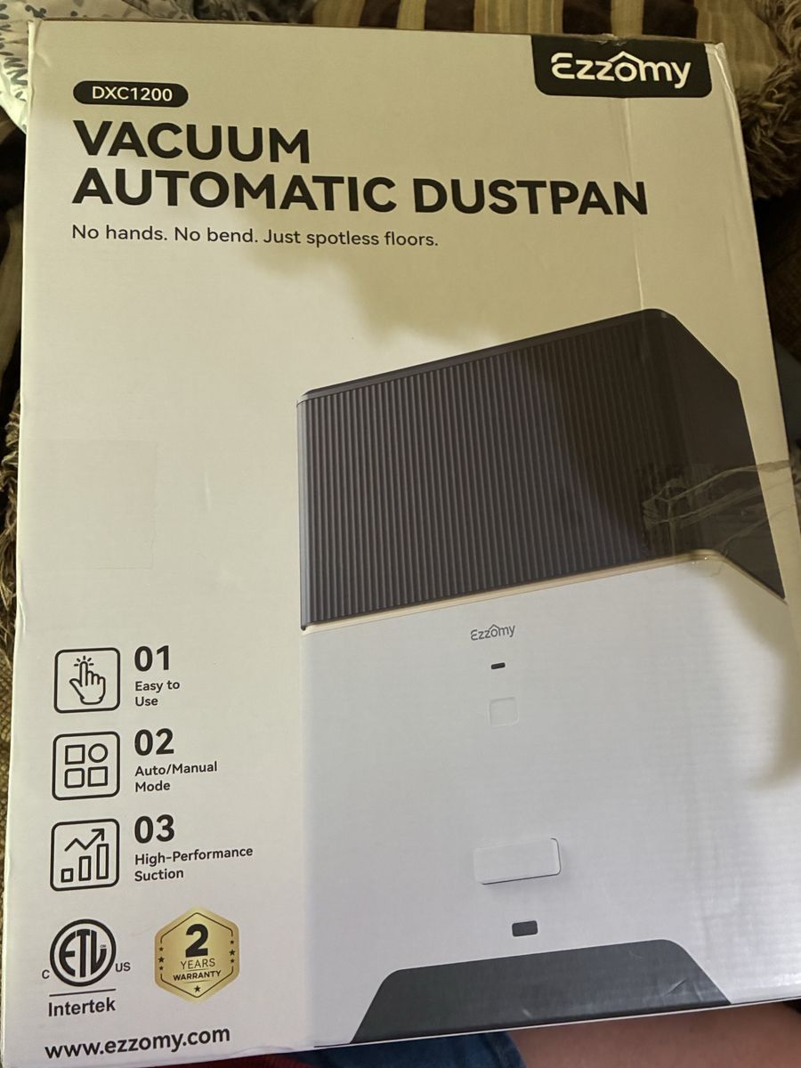 Ezzomy DXC1200 Touchless Automatic Vacuum Dustpan Stationary Canister Vacuum