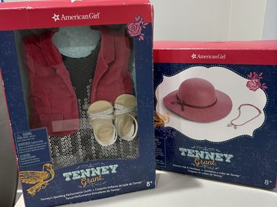 American Girl Doll Outfit sets Tenney Grant New never opened boxes. Please note boxes are old and in poor condition.