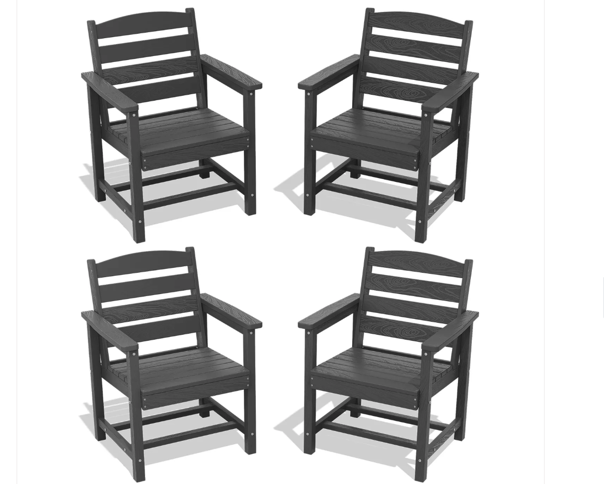New Serwall set of 4.. GRANGE Outdoor Poly Dining Armchairs Set of 4