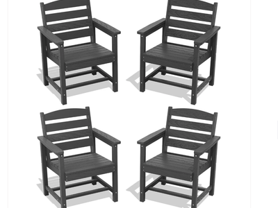 New Serwall set of 4.. GRANGE Outdoor Poly Dining Armchairs Set of 4