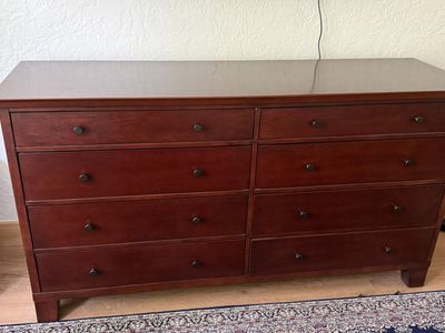 8 Drawer Hardwood Dresser