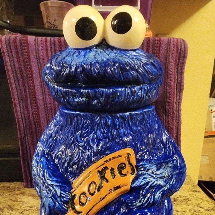 Vintage Cookie Monster Cookie Jar