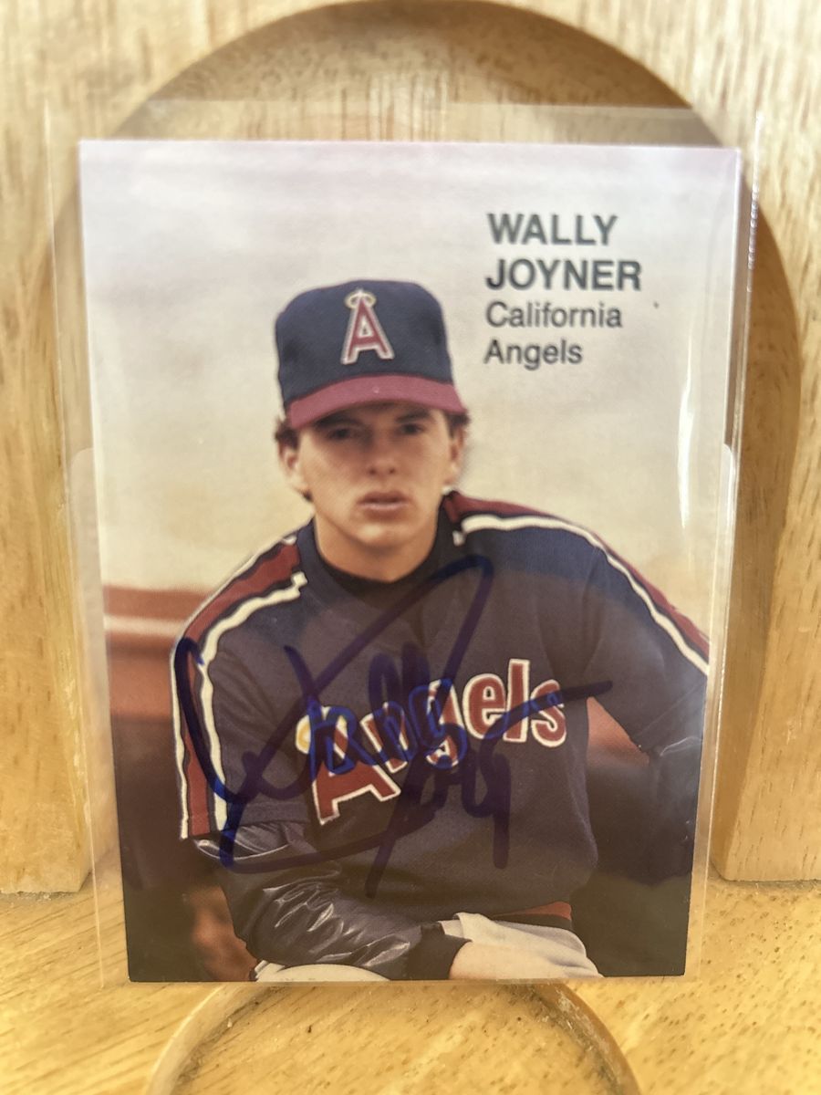 1988 Wally Joyner California Angels Autograph Baseball Card Hand Signed Baseball Card BYU Cougars Superstar