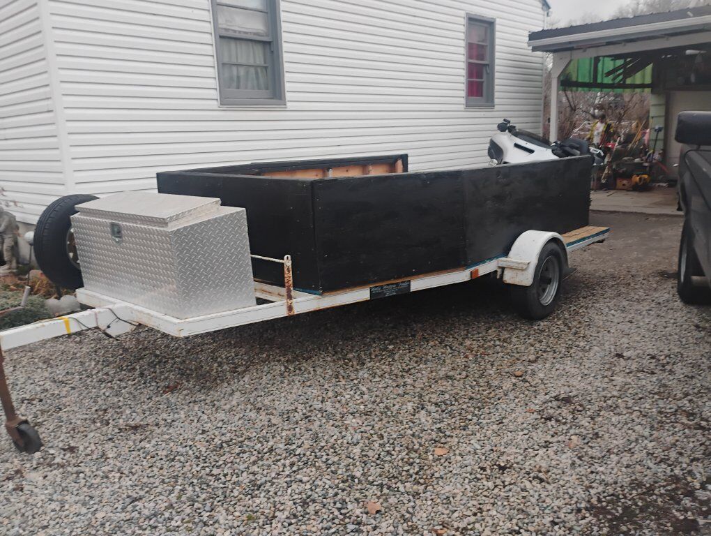 PRICE REDUCED   flatbed ATV utility trailer