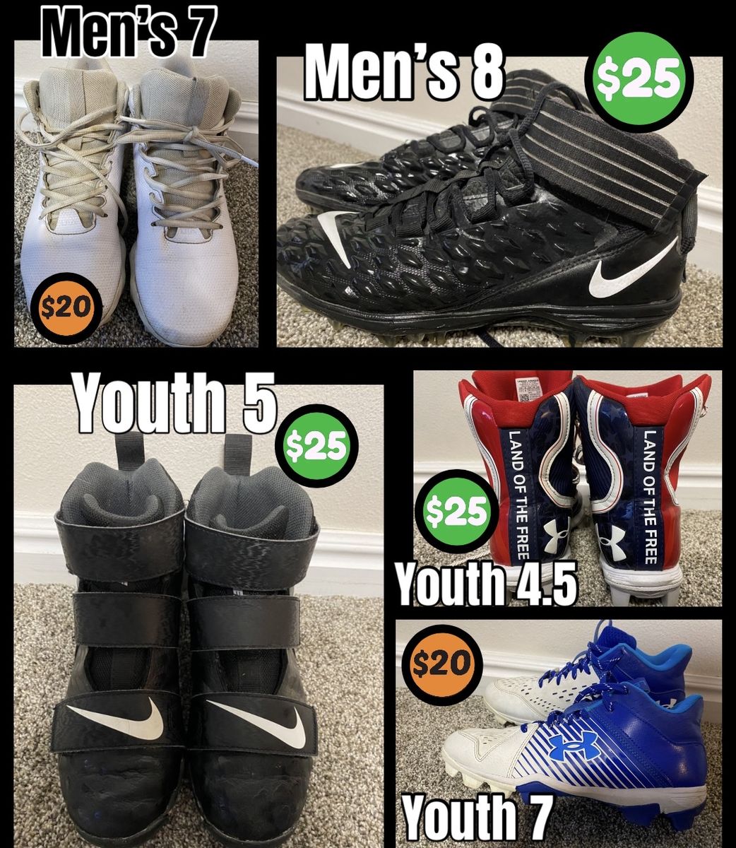 Nike & Under Armour Football Cleats