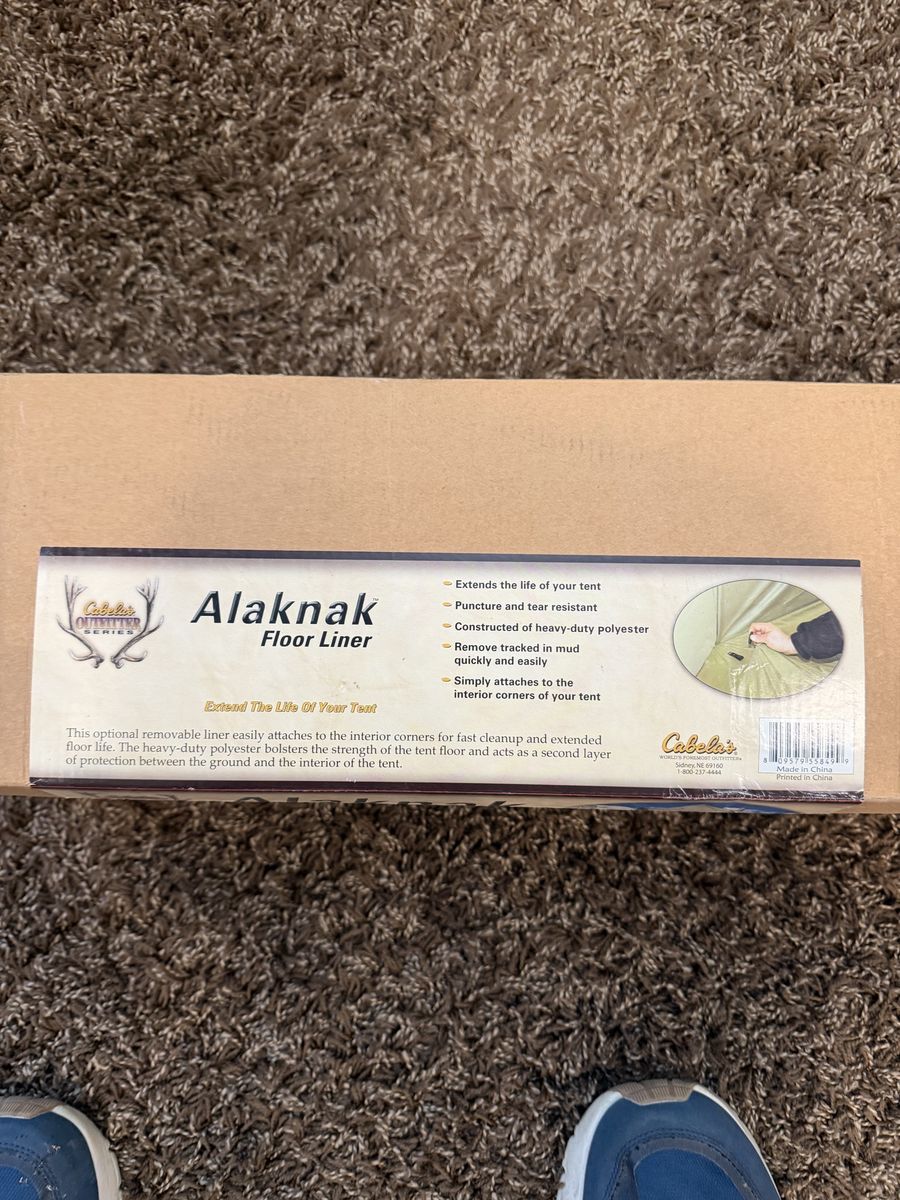 Cabelas Alaknak 12 x 20 floor liner