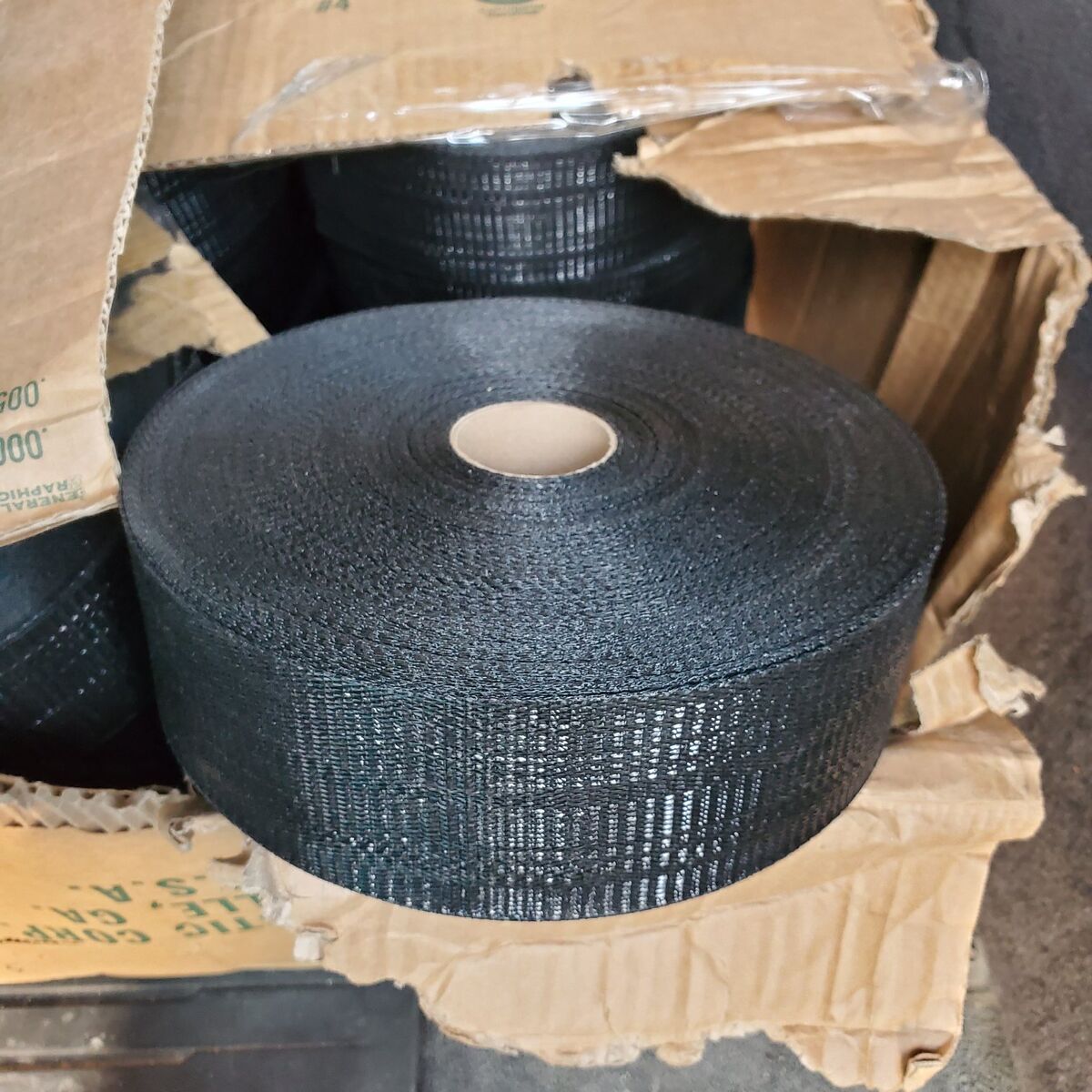 New rolls of greenhouse fabric batten