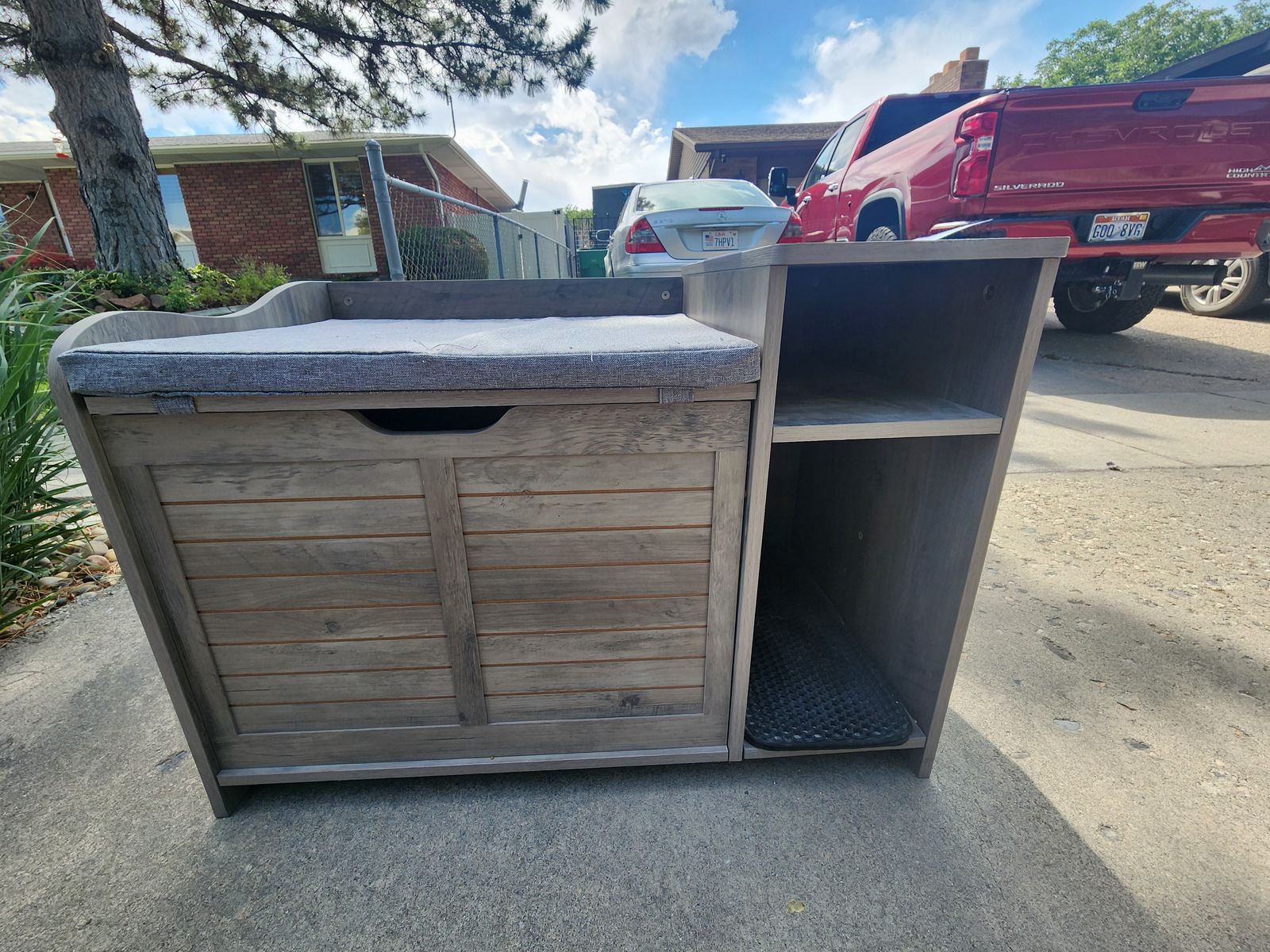 Cat Bed and Litter Cupboard
