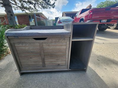 Cat Bed and Litter Cupboard